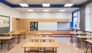 Sala lekcyjna 1-3 w budynku SP NR 10 w Kaliszu