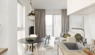 Subtelne i przestronne mieszkanie w kolorystyce nude