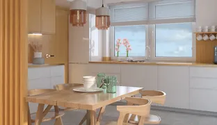 Interior design of a single-family house