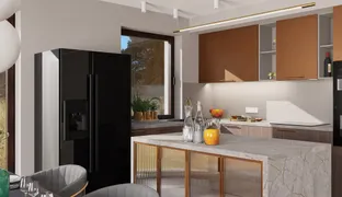 Kitchen design in a house in Rzeszotary