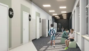 Wnetrza Zespołu Szkół Publicznych w Lenartowicach