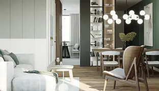 Interior of a terraced house