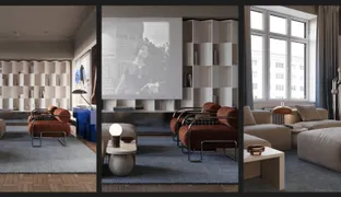 Arrangement of reminiscence and avant-garde - flat for a couple