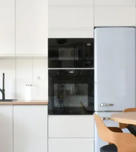 Realization image Flat with a blue sofa