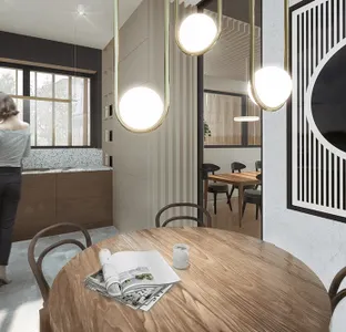 "Dom Rytmiczny" - budynek mieszkalny jednorodzinny z wiatą