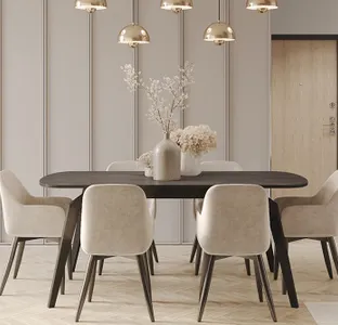 Elegant flat in warm tones
