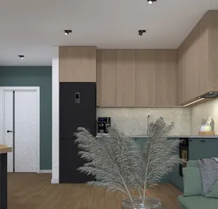 Kitchen in Skargerrak navy blue