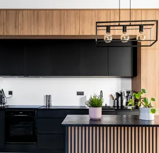 Kitchen inspired by Japanese aesthetics