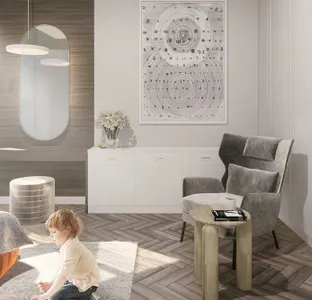 Flat in a tenement inspired by the work of J. Tarasin