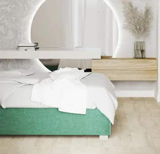 Bedroom in natural colours