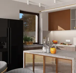 Projekt kuchni w domu w Rzeszotarach