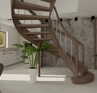 Ground floor design of a detached house