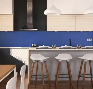 Wnetrze trzyfunkcyjne: salon, kuchnia i jadalnia