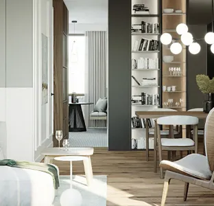 Interior of a terraced house