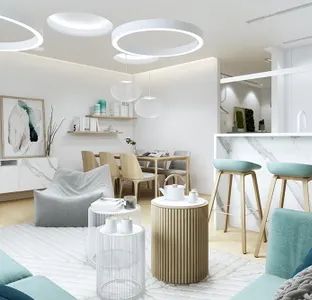 Urzekające i wykraczające poza schematy mieszkanie, o nieszablonowych kolorach