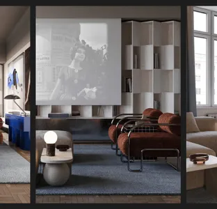 Aranżacja reminiscencji i awangardy - apartament dla pary